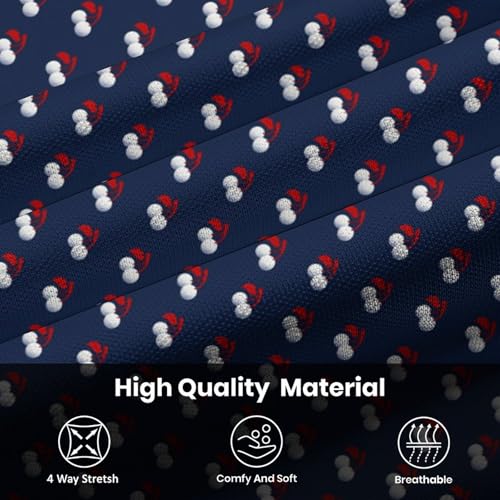 SKYNORA Golf Shirts for Men, Polo Shirts Short Sleeve Moisture Wicking Quick Dry Performance Print Golf Polo Shirts for Men3