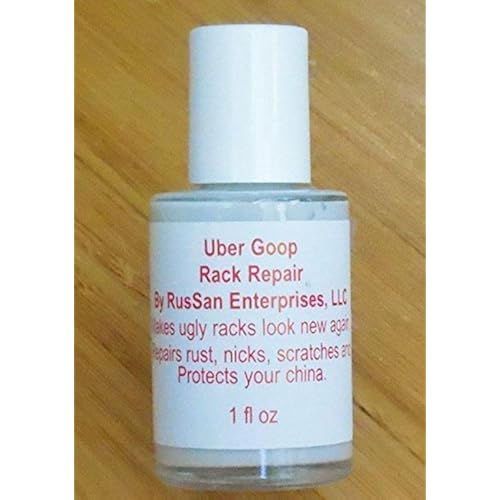 (New 1oz Size) Uber Goop Light Grey Dishwasher Rack Coating/Glue (Bottle only)
