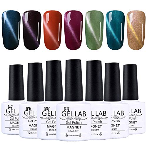 Gel Nail Polish Kit GEL LAB Soak off UV LED Gel Polish Nail Art Manicure Gift Box Set 10ml