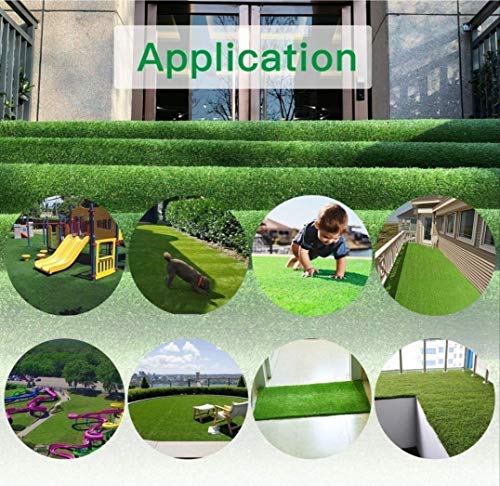 Image of COMFY HOME Home High Density Artificial Grass Door Mat (2 x 4 feet) - Green, 1 Piece