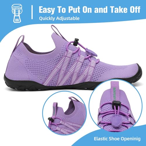 Image of Mishansha Water Shoes for Women Men, Quick-Dry Barefoot Swim Shoes with Drainage Holes, Lightweight Aqua Shoe for Beach Pool River Boating Yoga Walking