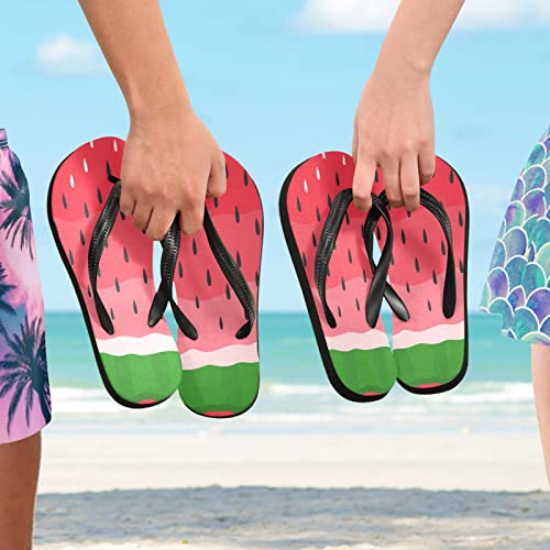 Summer Red Watermelon Green Womens Flip Flops Summer Beach Sandals Casual Thong Slippers Comfortable Shower Slippers Non Slip Water Sandals shoes XXL3