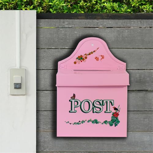 Boîte aux lettres robuste en fer de style vintage avec serrure de sécurité - 4