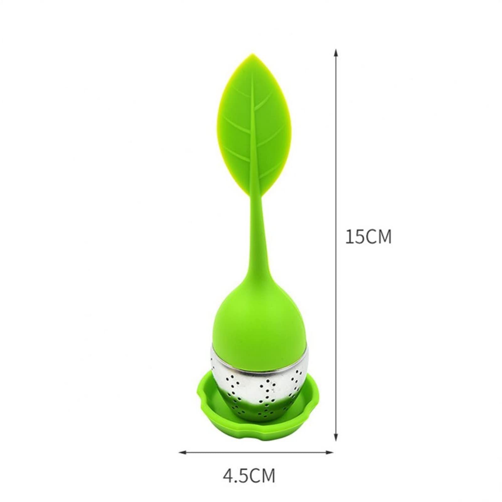 Colador de té, separador de té, acero inoxidable, filtro de taza inferior de té