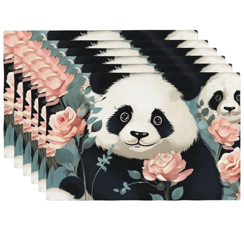 Set de table panda résistant à la chaleur et pliable pour plat - 2