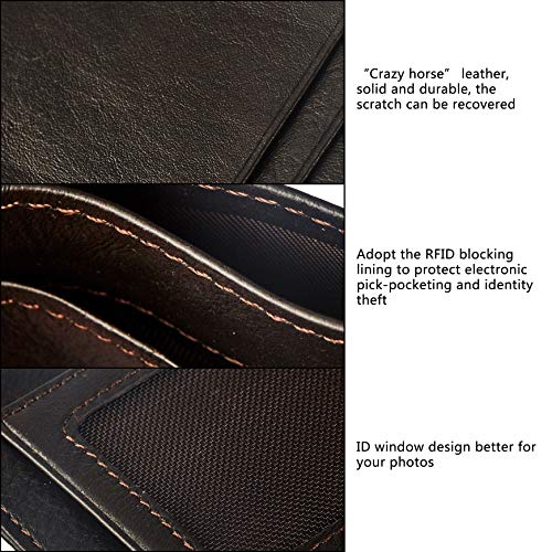 Men's Slim Vintage Style Minimal Genuine Leather Card Holder wallet4