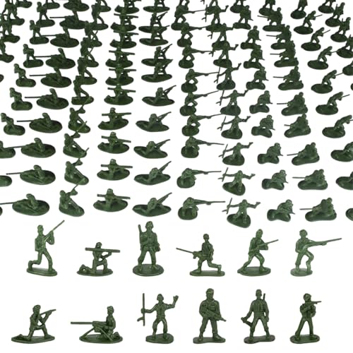 100 Pcs Toy Soldiers Army Toys Small Soldiers Battle Figures Military Themed Party Favors Indoor Outdoor Play for Collectors