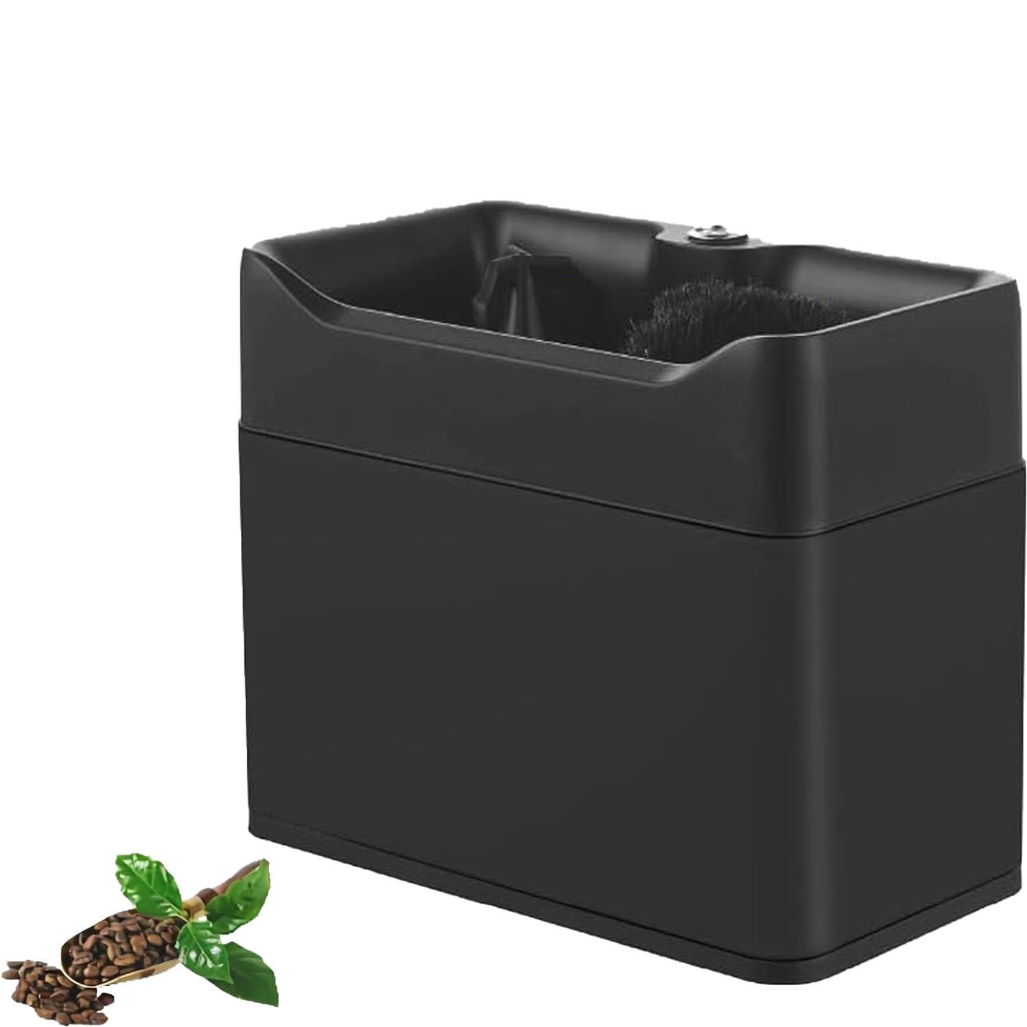 DUMIPME Commercial Coffee Filter Basket Cleaner, 340 RPM Electric Espresso Portafilter Washer Stainless Steel Construction, Ideal Accessory for Cafes, Restaurants, Bars & Home Use Black