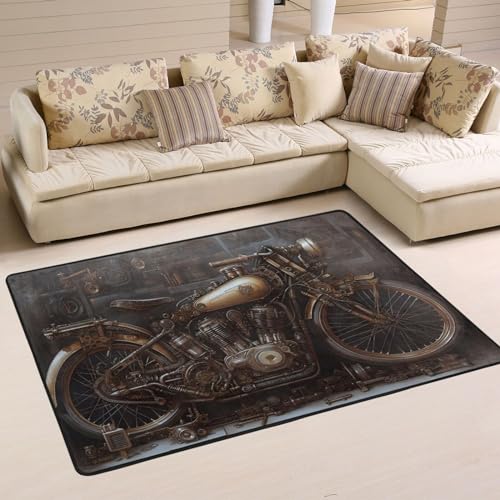 Tapete decorativo steampunk motocicleta 6x4 pie