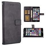 Phone Case for iPhone 6 / 6s Folio Flip Wallet Case,PU Leather Credit Card Holder Slots Full Body Protection Kickstand Protective Phone Cover for IPhone6 IPhone6s Six i6 S i Phone6s Phone6 6a Black