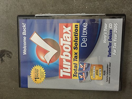 Intuit 296819 Turbotax Deluxe 2005 cover