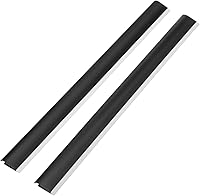 Vista 1 de Angoily 2 tiras de plástico para recogedor de labios, color negro, 11.4 x 1.0 in, adecuadas para diversas herramientas de limpieza, duraderas