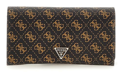 GUESS Noelle II Xbody Flap Organizer Brown Logo pour vos sorties citadines