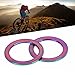 Pilipane 2Pcs Extended Bikes Pedal Washers, Bikes Pedal Gasket tita nium Alloy Watertight Rustproof Less Friction Remove Noise for Mountain Bikes Road Bike(炫彩)