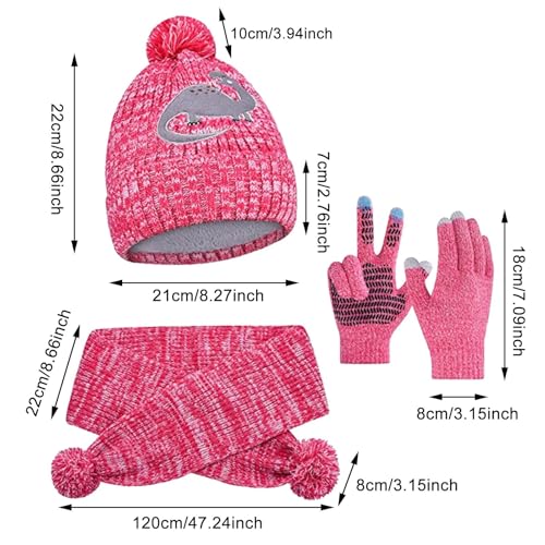 Bonnet thermique enfant à motif dinosaure avec pompon pour une protection anti-froid - 5