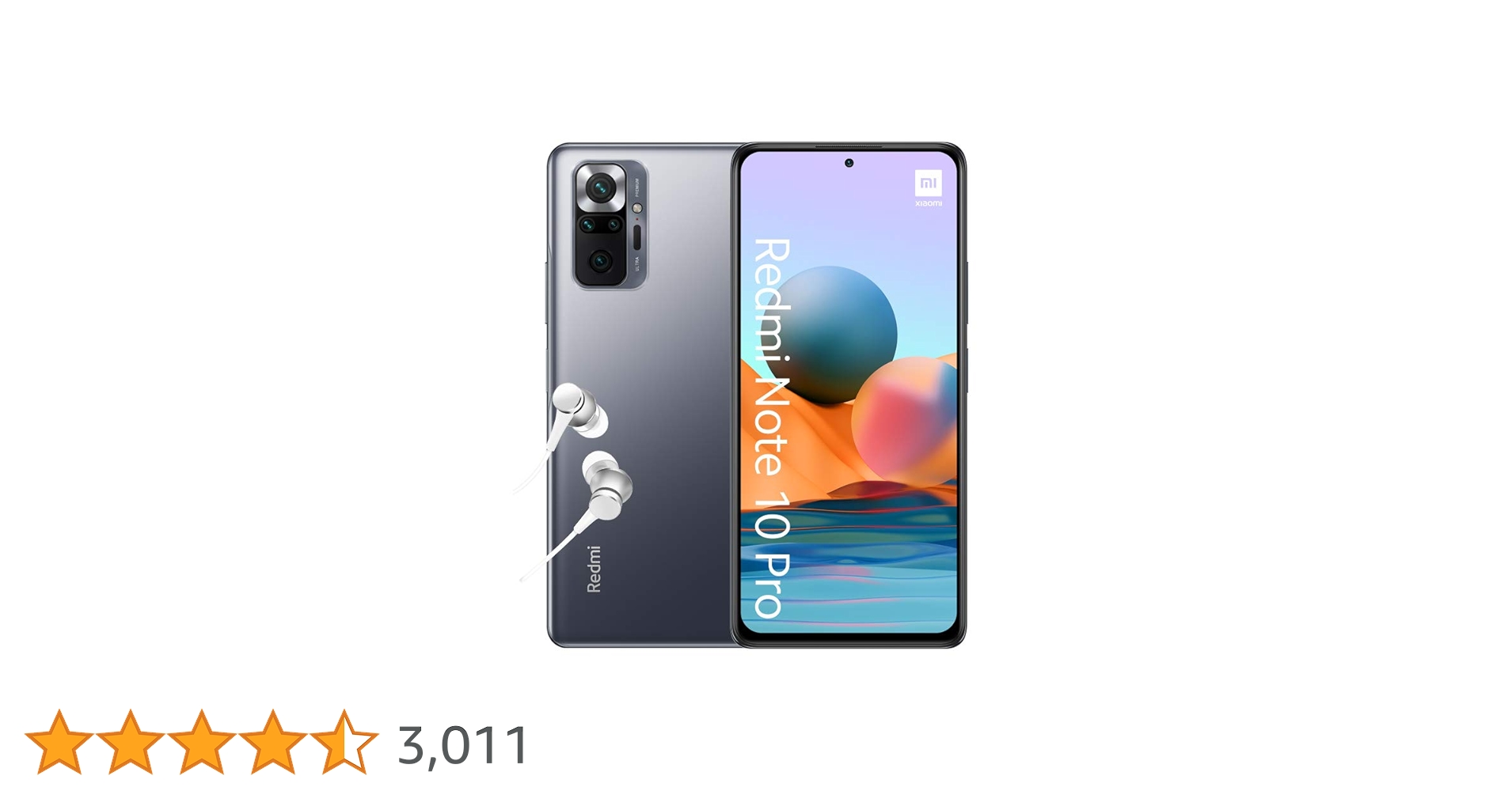 Xiaomi Redmi Note 10 Pro - Smartphone 6+128GB, 6,67” 120Hz