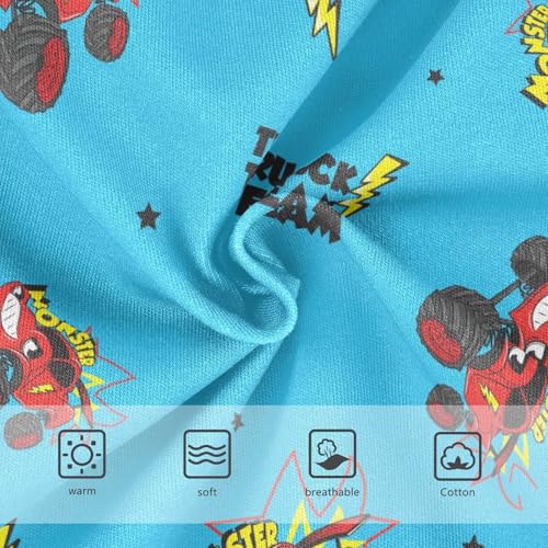 Wusikd Monster Truck Girls Underwear Cotton Car Blue Girls Briefs Soft Toddler Underwear 6T3