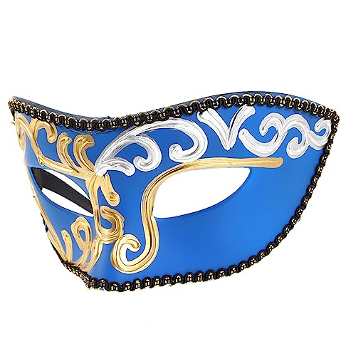 WHAMVOX Halloween Mask Men Half Face Mask for Masquerade Ball Decorative Mask Prop Dancing Party