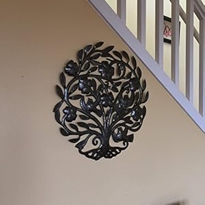 It's Cactus - Metal Art Haiti Tree of Life Wall Decor, Flowers and Birds, Musical Chirping Tree, Indoor Outdoor Display 22 Inches Steel Drum Its Cactus Metal Art Haiti Tree of Life Wall Decor Flowers and Birds Musical Chirping Tree Indoor Outdoor Display 22 Inches Steel Drum