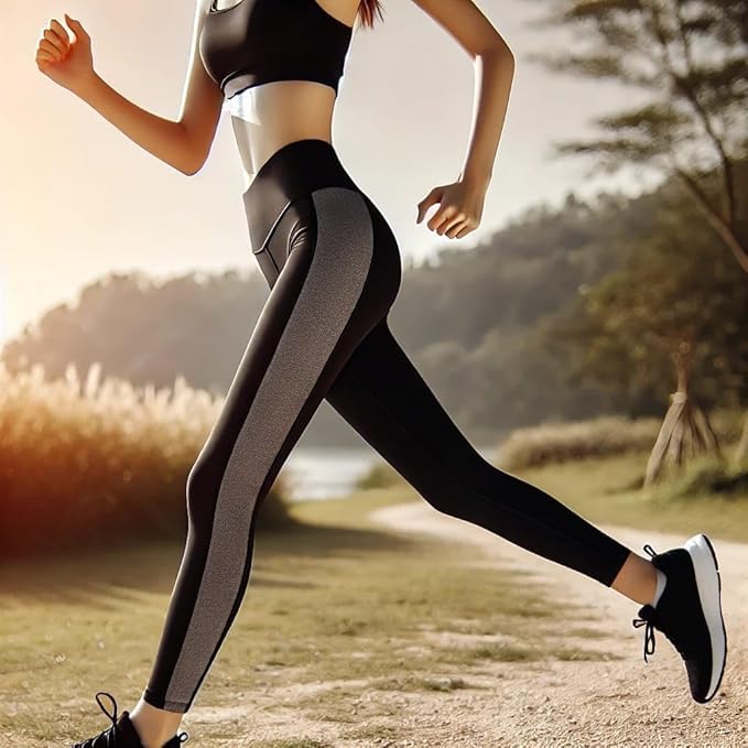 OEAK KGN High Waist Gym Pants for Women Workout – Squat-Proof, Stretchable Yoga Jeggings Pants | Comfortable Sports Leggings for Workout - Active wear for Women Gym (KGN HUB Leggings - L) Coffee 3