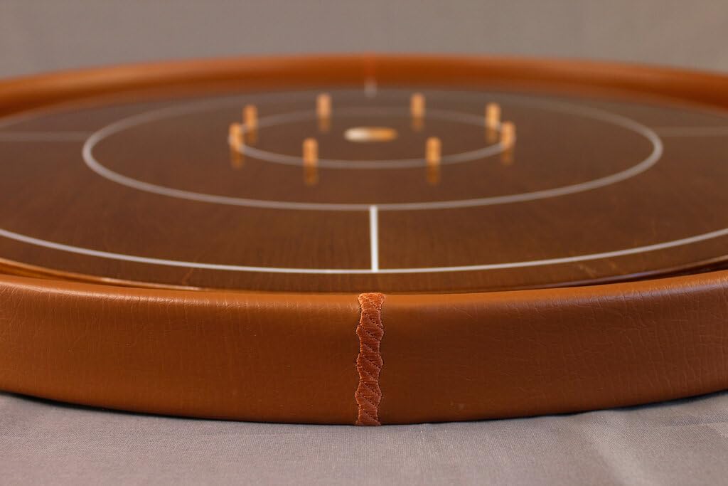Masters Crokinole Tournament Board - Beech and Chocolate