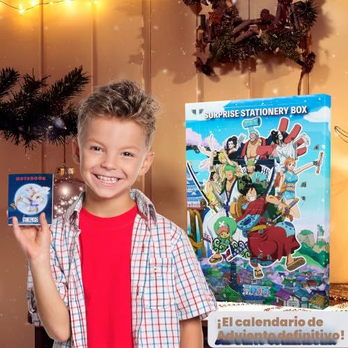 Miniatura 3 de One Piece Calendario Adviento 2025 Para Niños Y Adolescentes, Material Escolar Y Papeleria Bonita, Calendário Anime Cuenta Atrás Para Navidad
