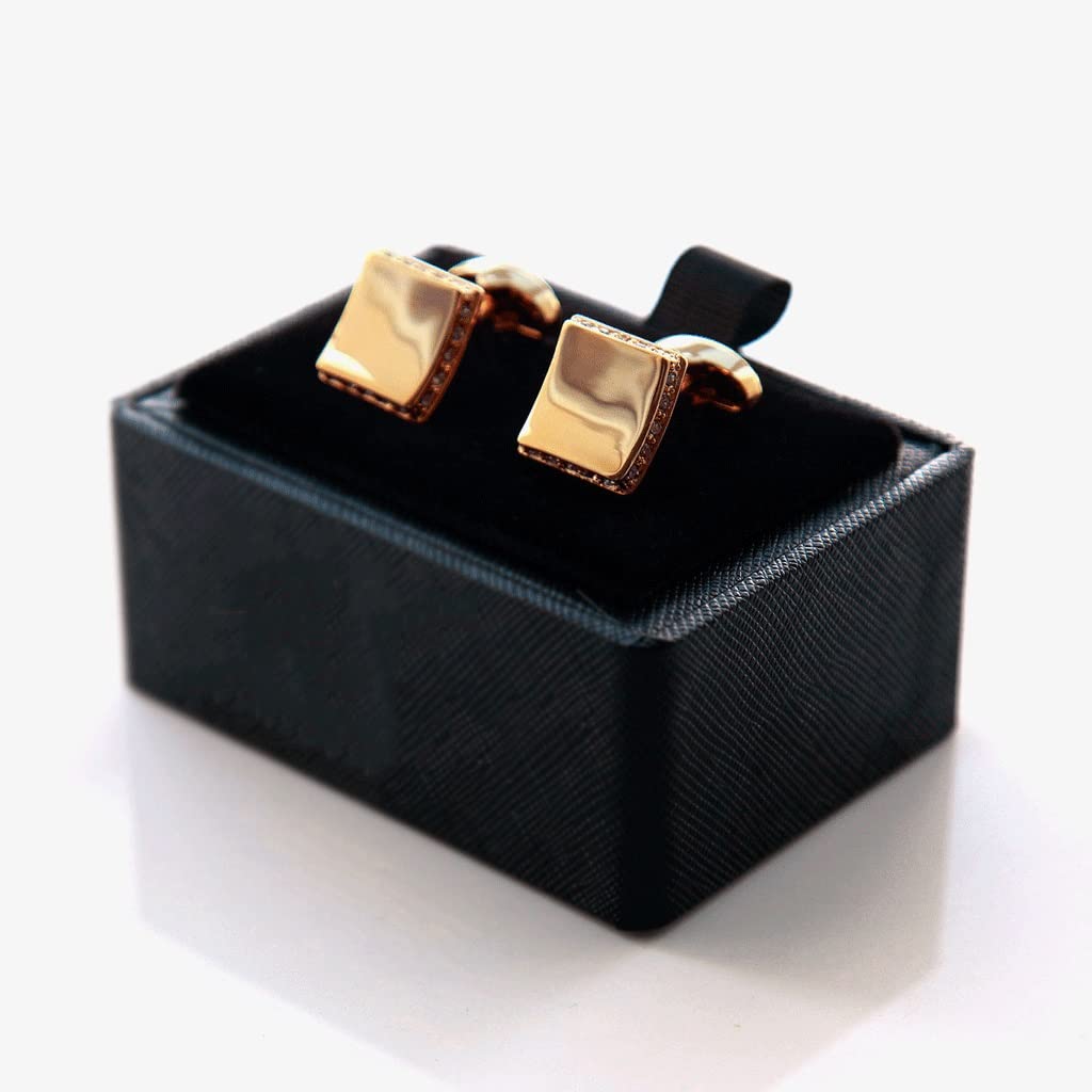 Gemelli Da Uomo In Oro - Doppio Strato Galvanico, Per Camicie E Abiti Formali - Foto 4