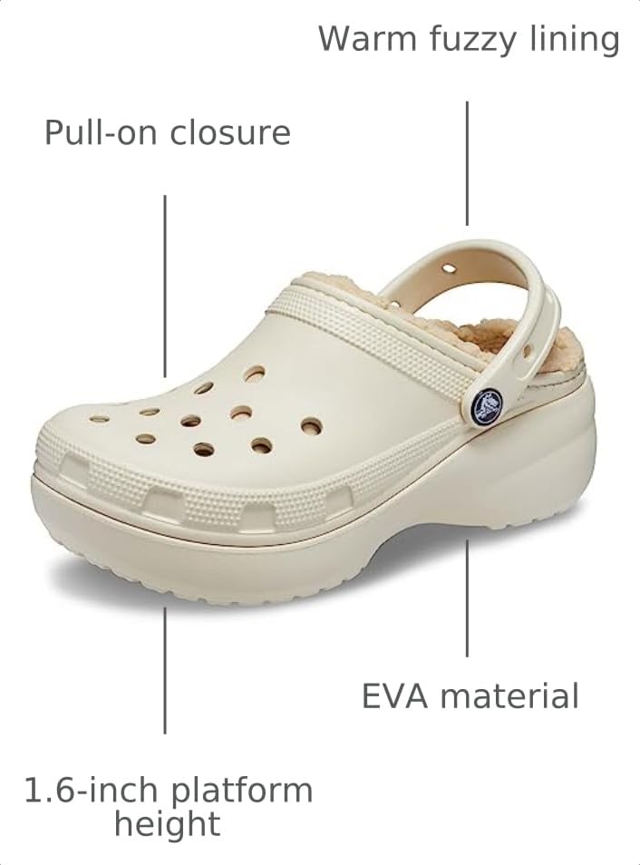 Image of Crocs Women's Classic Lined Platform Clogs