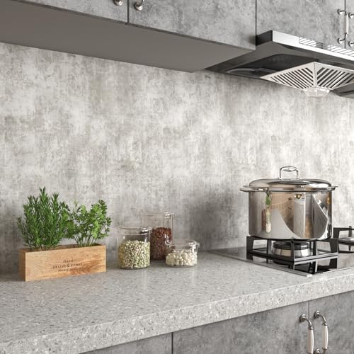 Papel pintado texturizado gris de alta densidad para pared elegante 6