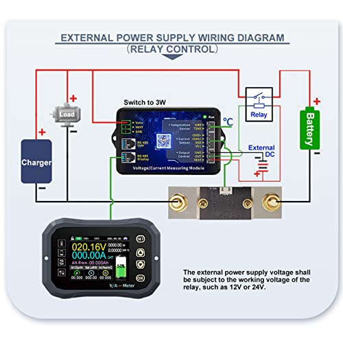 Vobor KG-F Battery Monitor - 0-120V Wireless