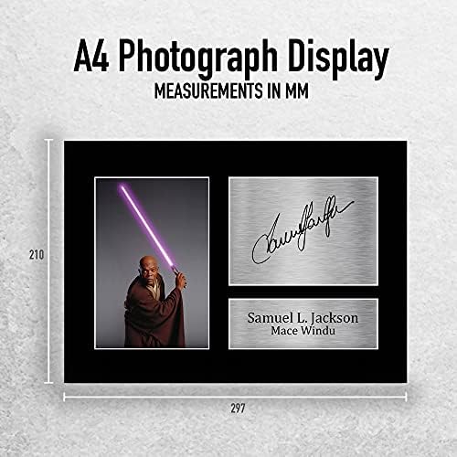 HWC Trading Samuel L. Jackson Gift Signed A4 Printed Autograph Star Wars Gifts Mace Windu Print Photo Picture Display