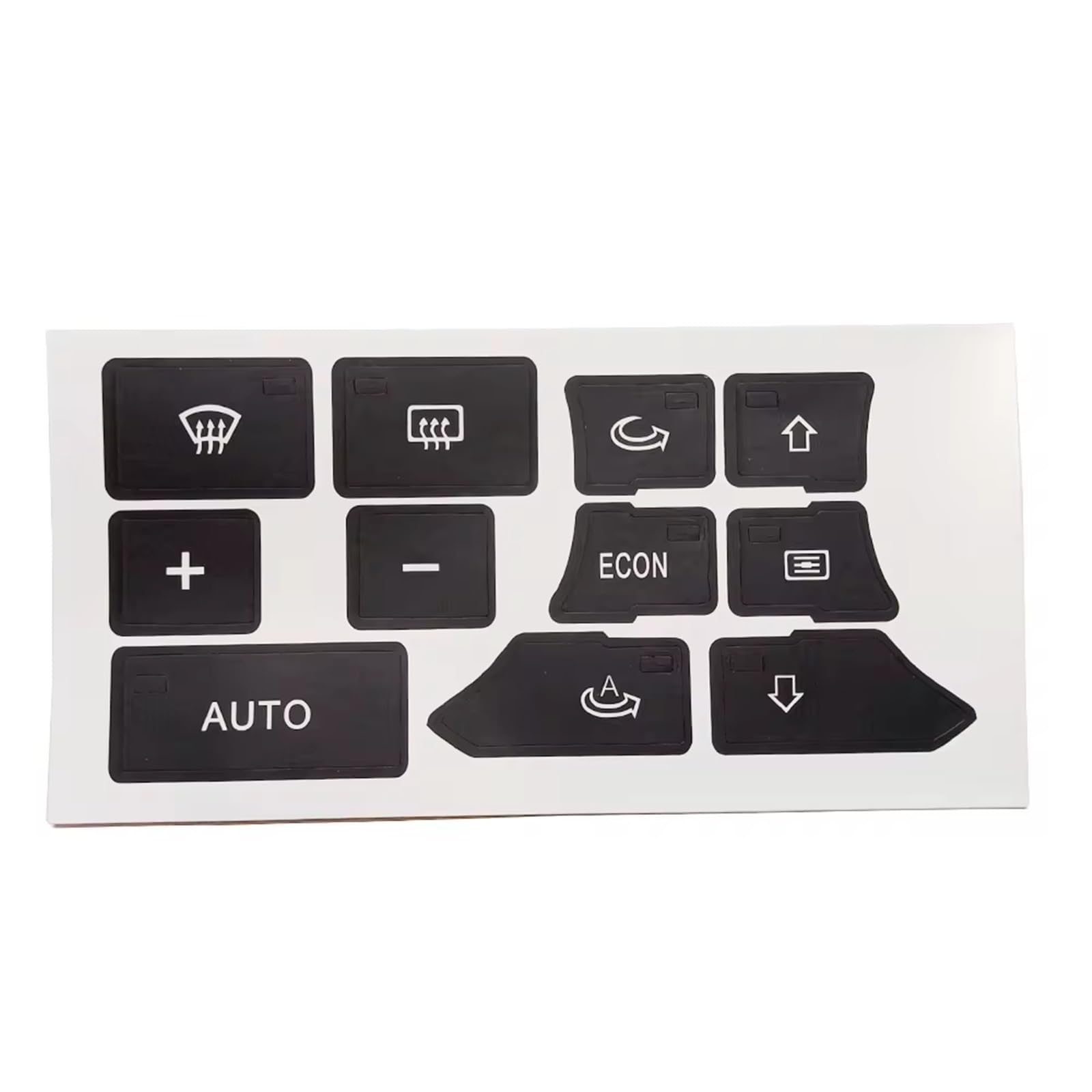 Dash Button Sticker Compatible with for A3 8P 2003 2004 2005-2008 Car Air Conditioner Climate AC Switch Button Repair Kit Decal Sticker Fix Faded Ugly