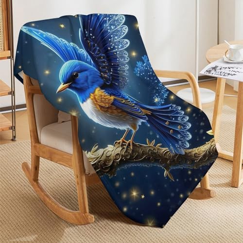 Couverture oiseau mignon contre le froid pour canapé et lit - 8