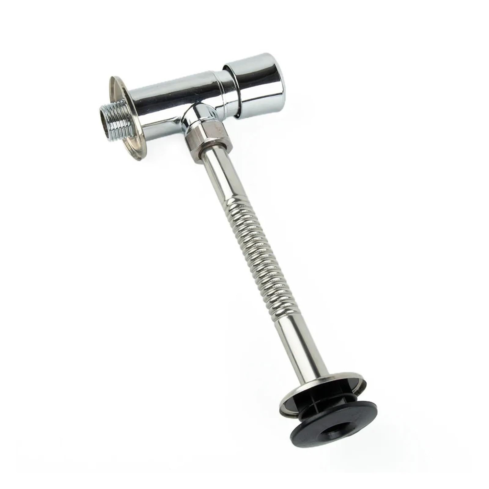 Fluxómetro manual para inodoro Válvula De Descarga Manual For Urinario Plateada Con Accesorios DN15 La Mayoría Los Inodoros