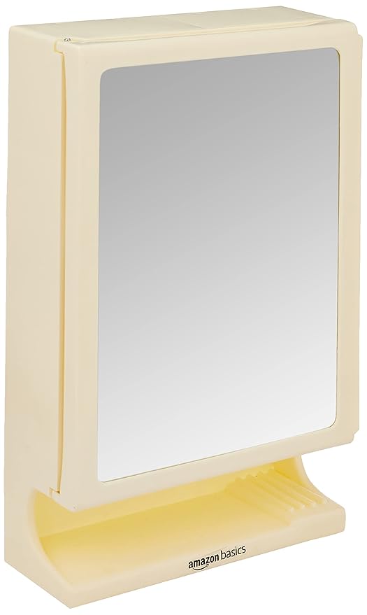 AmazonBasics Multipurpose, WallMounted Storage with Mirror