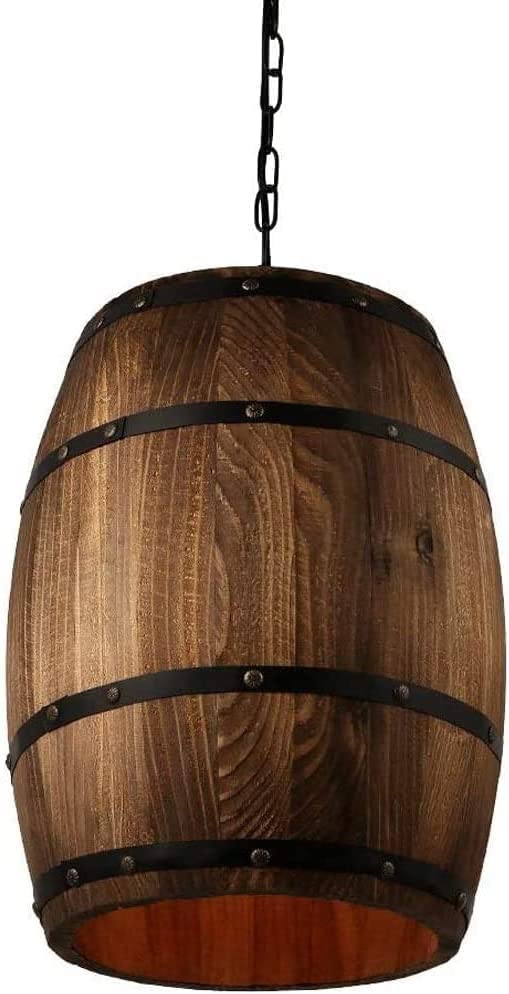 Suspension lumineuse loft américain style tonneau de vin pour éclairage de luxe