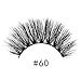 Produktbild Heroine 3D Nerzhaar Lang Kreuz Dicke Falsche künstliche Wimpern Schwarz Wiederverwendbare Falsche Wimpern Eyelasches Wimpernverlängerung Makeup (3 Paare),#60