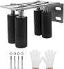 Slide Gate Guide Rollers,4”Universal L Bracket Adjustable 4 Nylon Rollers Gate Support Assembly for Sliding Rolling Gates