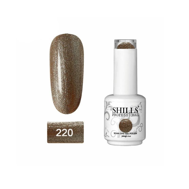 Image of SHILLS PROFESSIONAL UV /LED Soak Off Gel Polish (Gel nail polish) Nail art nail polish Color Shade 220