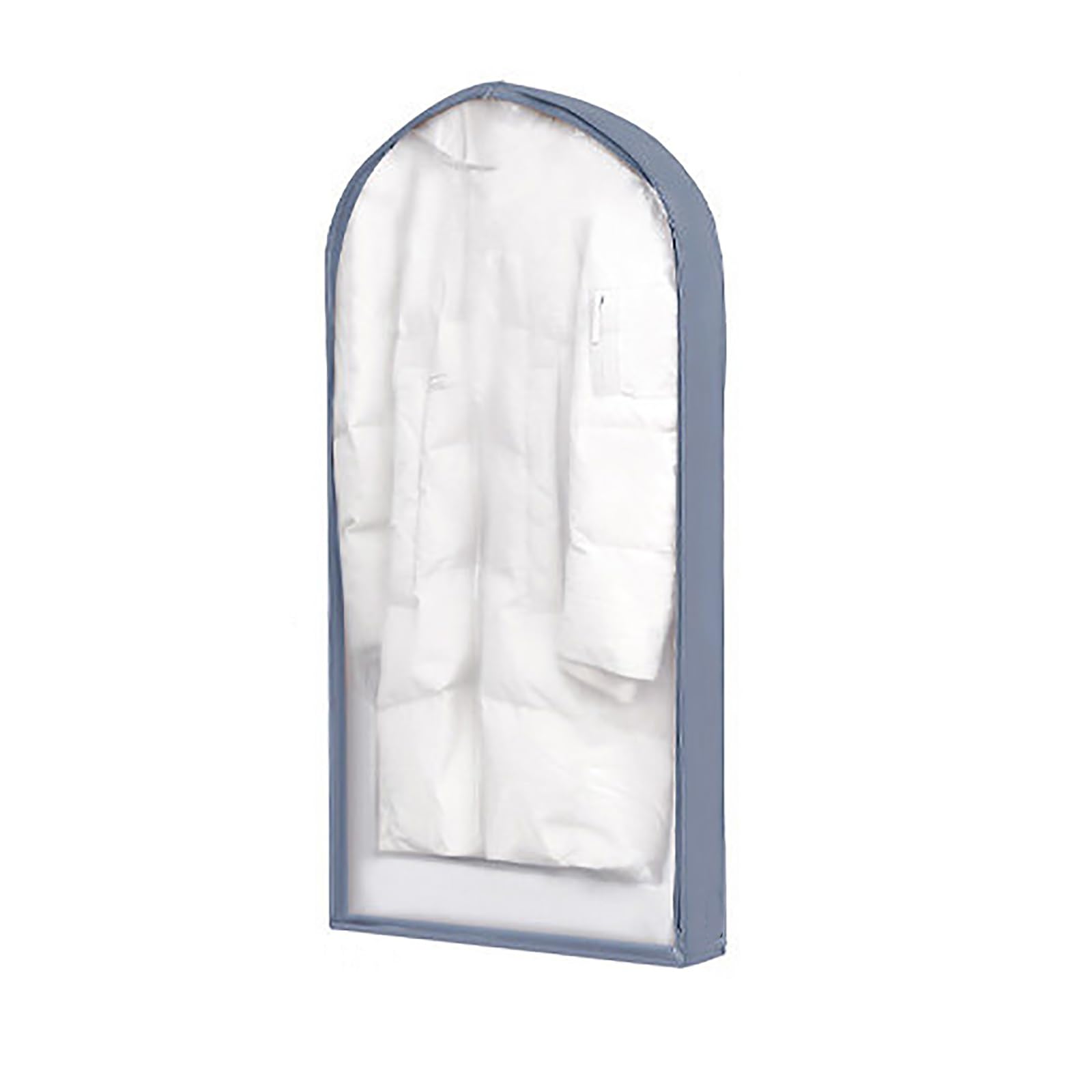Clear Garment Bags with Zipper, 3D Hanging Clothes Cover for Closet Storage, Suit Bag for Dresses and Coats