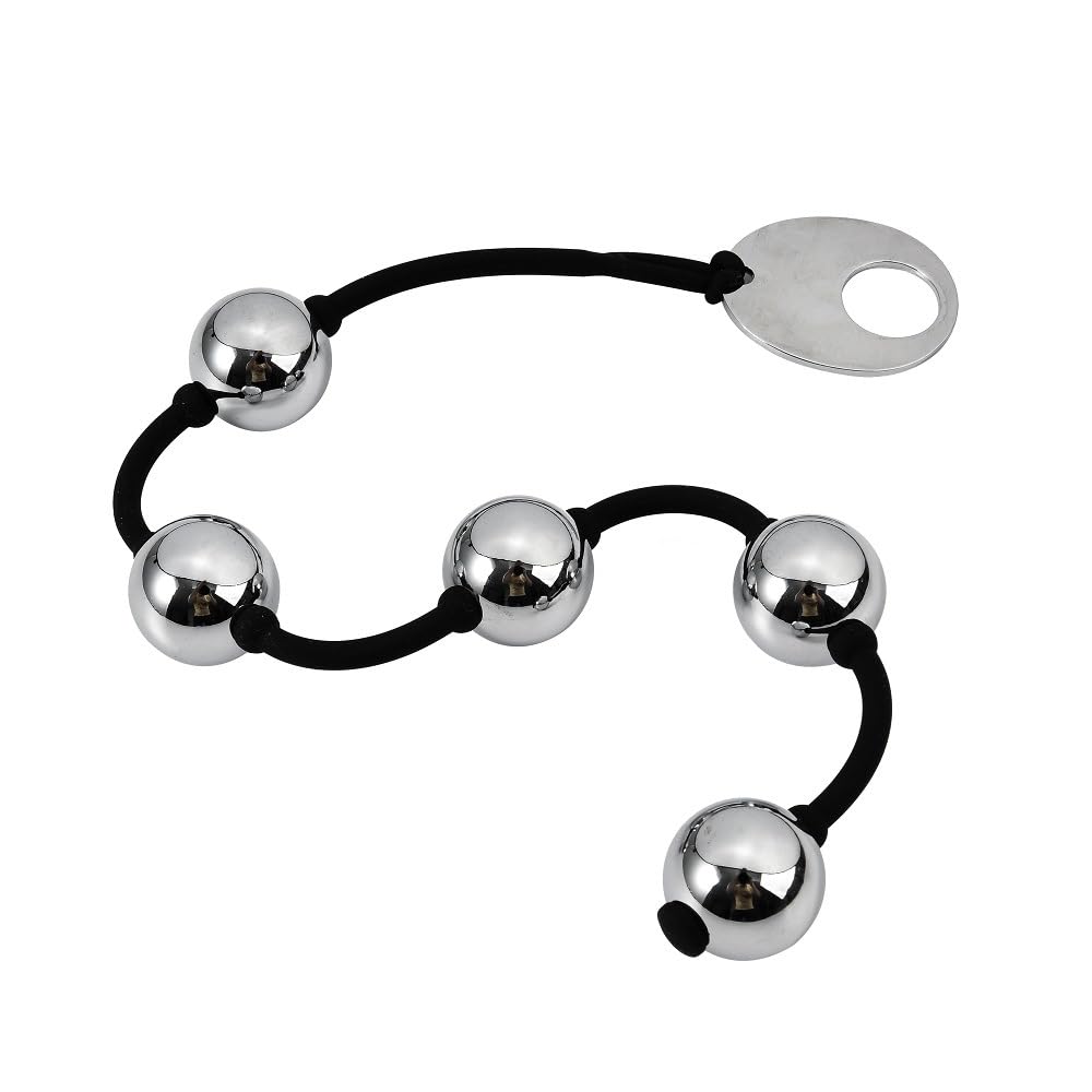Boules Anales En Métal Plug Anal Pour Femme Entraînement Anal De Geisha Chaîne Anale Cordon Serrage Silicone Avec 5 Perles Homme Jouets Anaux Fétichistes Masturbateur