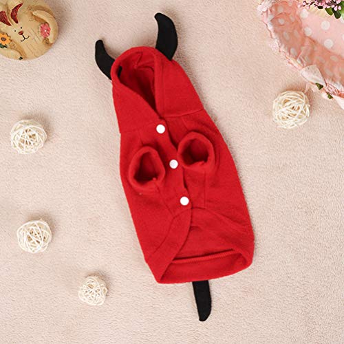 KESYOO Halloween Pet Clothes Red Pet Costume Halloween Themed Pet Clothes Halloween Devil Costume for Cat Dog - Image 7