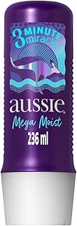 Tratamento Aussie Mega Moist 3 Minute Miracle Abacate e Óleo De Jojoba 236ml, Aussie