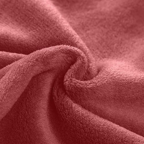 Pijamas De Mujer Manga Larga Flannel Pajamas for Women Set Winter Warm Fleece 2 Piece Lounge Pjs Sets Loungewear Sleepwear Plus Size Lounge Sets for Women Capsule Wardrobe Set Rose Gold S - image 2