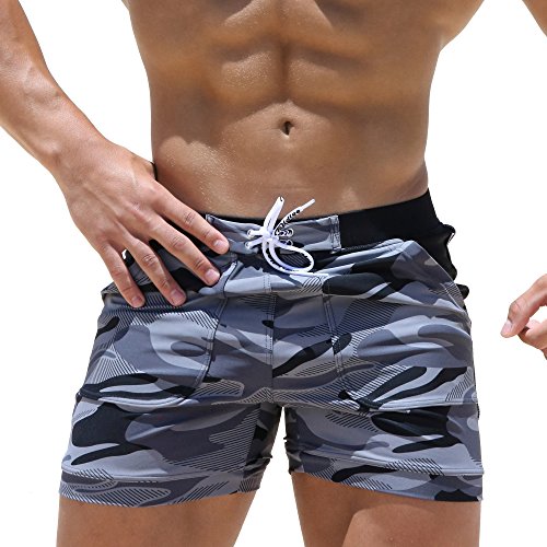 Taddlee Swimwear Men Basic Long Swimming Trunk Surf Camo Shorts Swimsuits Pocket2