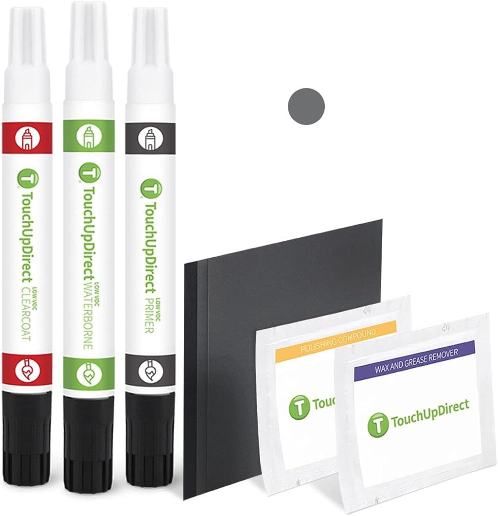 TouchUpDirect P3/P3G Harbor Gray Metallic Compatible with Hyundai Exact Match Touch Up Paint Combo - Platinum Kit