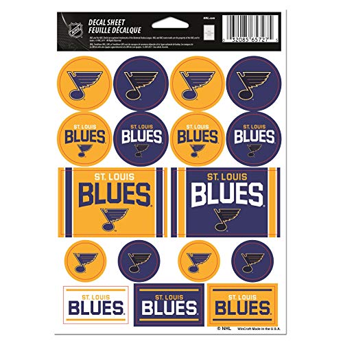 NHL St. Louis Blues Vinyl Sticker Sheet, 5