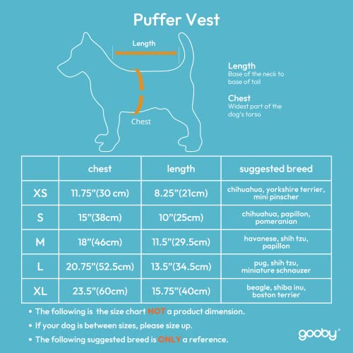 Gooby Puffer Vest Dog Jacket - Turquoise, X-Small - Ultra Thin Zip Up Wind Breaker With Dual D Ring Leash - Water Resistant Small Dog Sweater Coat - Dog Clothes For Small Dogs Boy Or Medium Dogs #TOP2