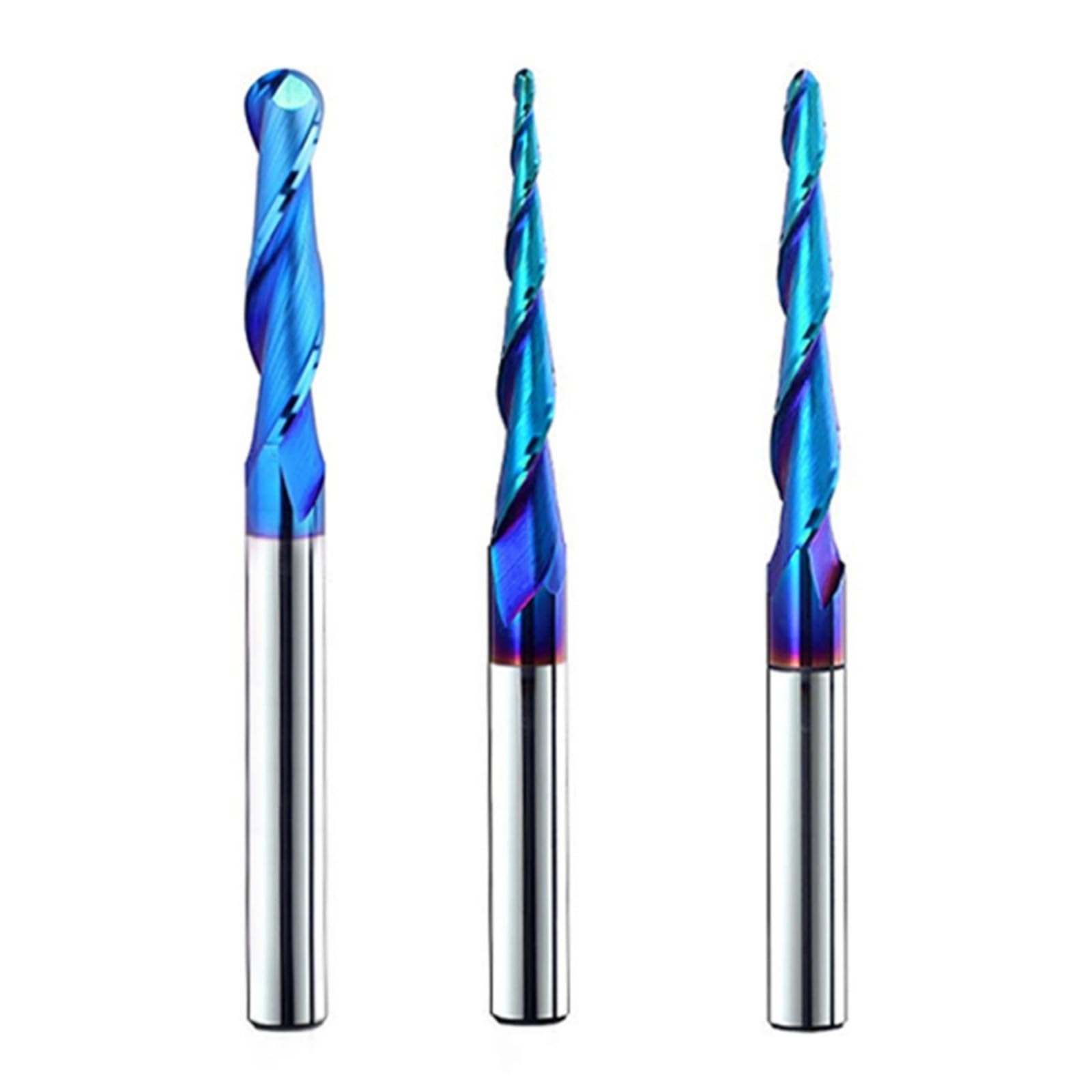Broca de grabado de 2 filos, resistente al calor con baja resistencia al corte para tallar suave en madera dura, madera blanda y materiales compuestos, escultor industrial broca para carpintería