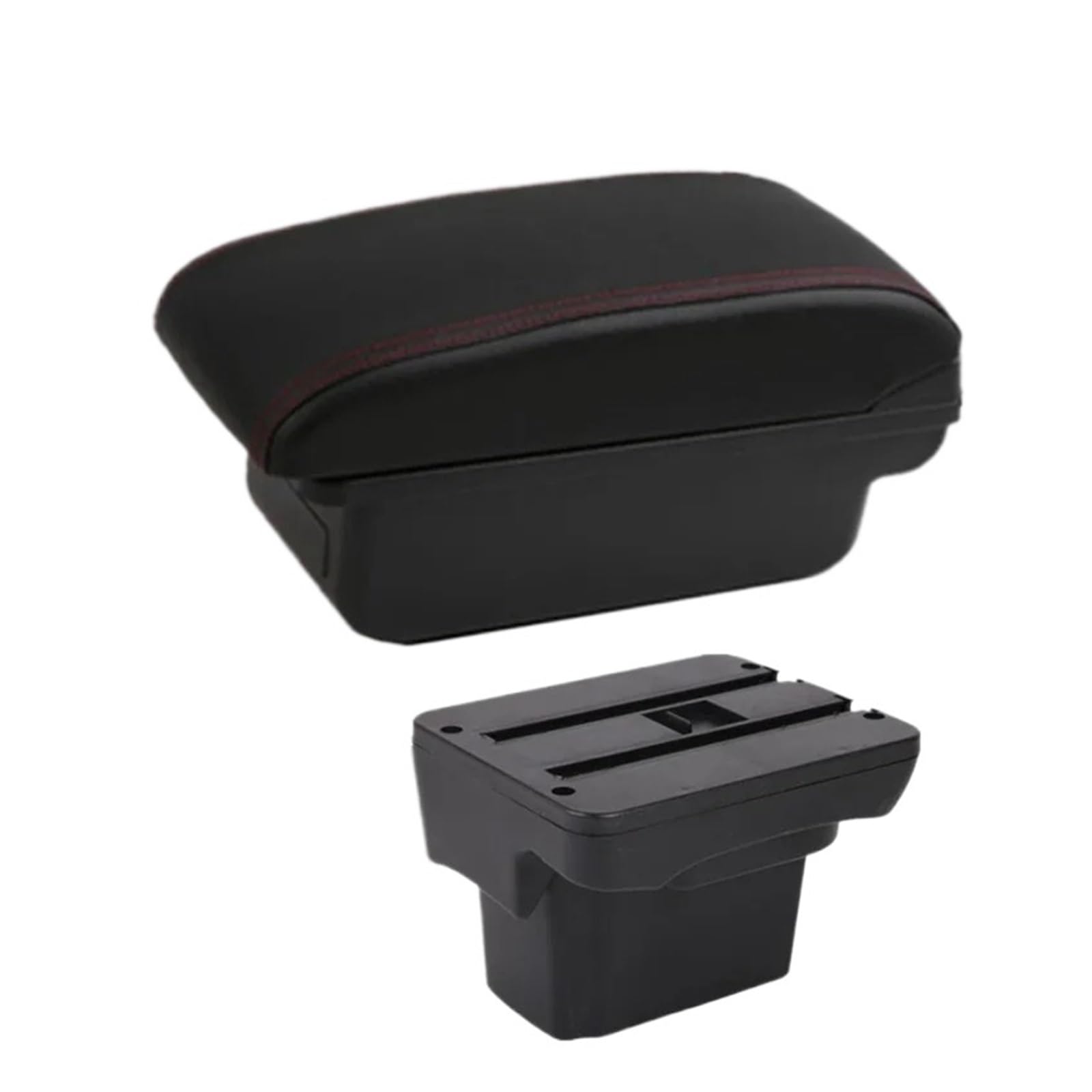 UMDJJU For Chevrolet For Holden For Cruze 2009-2015 Car Armrest Box Storage Retrofit Accessories Car Centre Console Armrest Box(A1 red line No USB)